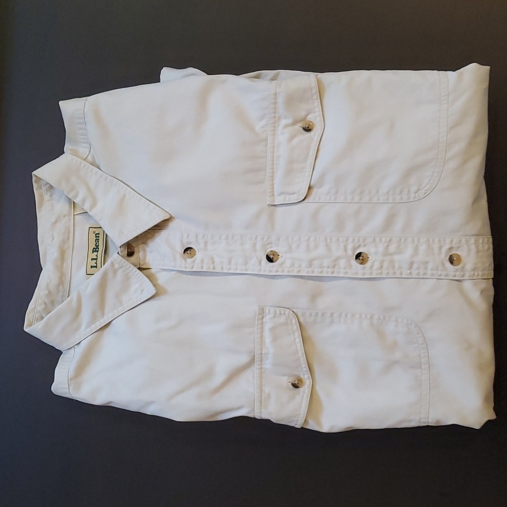 LL Bean Men's Long Sleeved Cotton Shirt XL